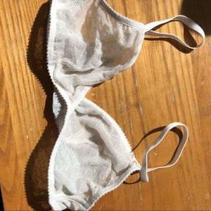 White J Crew Bralette